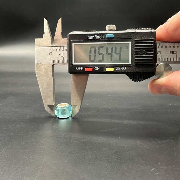 Glass Beads Sterling Silver 925 Colorful Charms For Bracelet Necklace Lot Of 6 - Picture 6 of 7